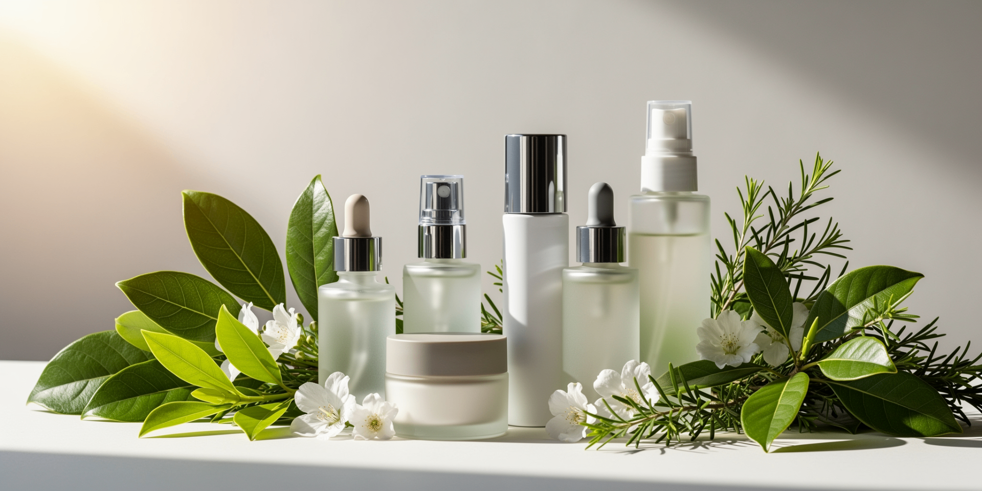 Morning and evening skincare